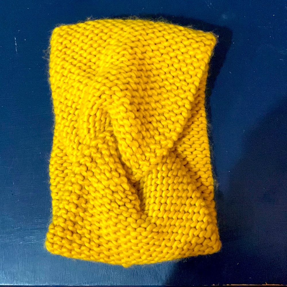 Mustard Yellow Knit Headband